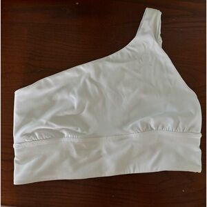 Lululemon align asymmetrical bra in white size 10.